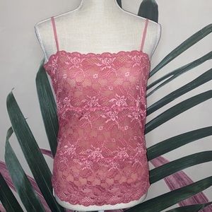 The Limited Lace Illusion Camisole with Adjustable Straps